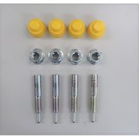 エスコ 550x160x100mm カーストッパー(イエロー) EA983FK-53 1個（直送品）