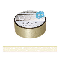 キングジム 透明マスキングテープ SODA（ソーダ）レースリボン 幅15mm CMTDH15-002 1個