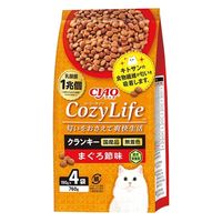 いなば CIAO チャオ Cozy Life クランキー まぐろ節味（190g×4袋入）国産 3袋 キャットフード ドライ