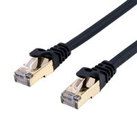 ナカバヤシ カテゴリー8 LANケーブル ブラック 3m C8-030BK 1本