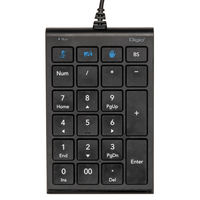 ナカバヤシ Zoom対応USB有線テンキー/ブラック TNK-SU239BK 1個