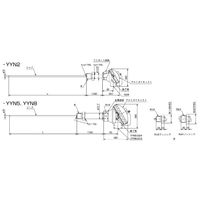 アズビル シース形測温抵抗体端子箱タイプ温度センサ YYN2PL64050B3400 1個（直送品）