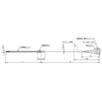 アズビル 耐薬液用測温抵抗体リード線付温度センサ YYQZ01BF450050B0 1個（直送品）