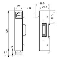 アズビル 計装ネットワークモジュールNX コミュニケーションアダプタ，ターミナルアダプタ NXーTL100000K 1個（直送品）