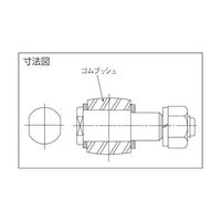カネミツ たわみ軸継手用部品#3 ゴムブッシュ CL3GOMU 1個 61-2042-68（直送品）