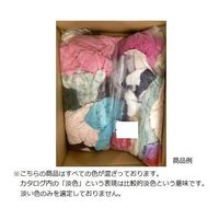 日光物産 縞ウエス 淡色 1セット(2kg×5袋入) W0240 1セット(5袋) 3-1867-01（直送品）