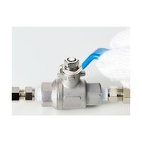 フジキン ステンレス鋼製3.92MPaレデュースボアタイプボール弁8A UBVN-14B-R 1個 61-2835-56（直送品）