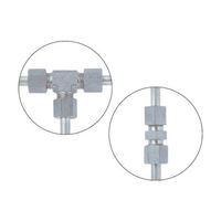 フジトク SUS316製ハーフユニオン Φ8×1/8B ステンレス管用 Wフェルールフィッティング MC-8-1 1個 61-2856-87（直送品）