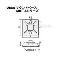 スズデン マウントベース 66ナイロン:標準 MB2A/10 1袋 62-2201-20（直送品）