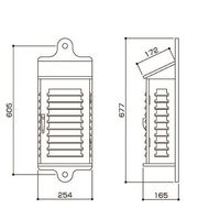 大平産業 百葉箱 壁掛け型 091-1101 1台 64-8326-48（直送品）