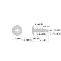 ヤマヒロ ユニクロ ジャックポイント フラットモドトラス シンワッシャー 4×13 1000本入 FMJ13 1箱(1000本)（直送品）