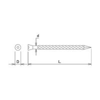 ダイドーハント SPフロアー釘500g #15×38 00046813 1箱 65-1926-14（直送品）