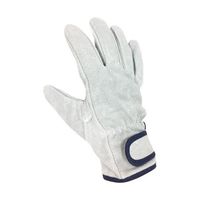 小野商事 牛床革手袋 マジックテープ 内綿 Lサイズ AG442-L 1双 65-0307-88（直送品）