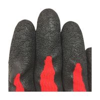 小野商事 天然ゴム背抜き手袋 アールフォース レッド Mサイズ AG784-M 1双 65-0303-91（直送品）