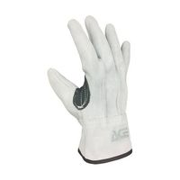 小野商事 牛床革手袋 外縫い 黒アテ Lサイズ AG4601-L 1双 65-0307-64（直送品）