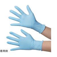 小野商事 ニトリル手袋 パウダーフリー 100枚入 Lサイズ AG7240-L 1箱(100枚) 65-1746-08（直送品）