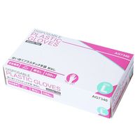 小野商事 プラスチック手袋 パウダーフリー 100枚入×20箱 Lサイズ AG7340-20-L 1ケース(2000枚)（直送品）