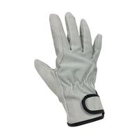 小野商事 豚床革手袋 マジックテープ アテ付 LLサイズ AG547-LL 1双 65-0306-91（直送品）