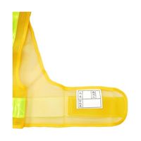 小野商事 安全ベストショート丈 5cm 黄×黄 NO.764 1枚 65-0308-58（直送品）