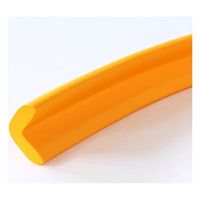 カーボーイ 安心クッション L字型 2m巻 細 イエロー AC-172P 1巻 64-8271-43（直送品）