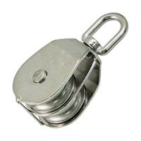 ひめじや ステンレス 豆ブロック(滑車)2車 #50 MB-50-2 1個 63-5463-48（直送品）