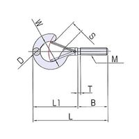 ひめじや Qフックボルト #10 QFB-10 1個 63-5463-92（直送品）