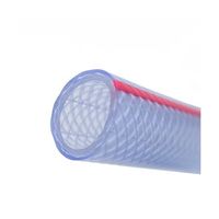 カクイチ 散水用ホース FUN クリアー+ピンクライン 内径15mm 30M F121C 892584 1巻 64-3672-45（直送品）