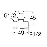 SANEI ボールバルブ JV61B-13 1個 63-7905-84（直送品）