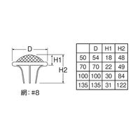 SANEI 差込排水ガード 100mm H951-100 1個 63-9482-25（直送品）