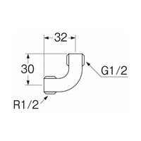 SANEI ベンリーカンエルボ T202-13 1個 63-9607-25（直送品）