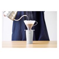 HARIO (ハリオ) タンブラー 300ml フタ付き 保温 グレー STF-300-GR 1個