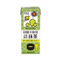 キッコーマン 砂糖不使用 豆乳飲料 抹茶 200ml 1箱（18本入）