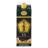 黒霧島EX 25度 900ml パック 1セット（1本×6） 芋焼酎　霧島酒造