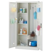 【軒先渡し】ストア・エキスプレス　掃除用具入れ　幅90cm6282-180　1台（直送品）