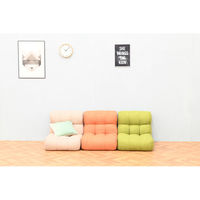 【軒先渡し】HIKARI ピグレット ソファみたいな座椅子 ベーシック グリーン ピグレットJR BS GR 1台（直送品）