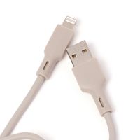 【LAKOLE/ラコレ】 Lightningケーブル（0.5m） グレー