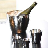 ヤマコー ステンレス槌目 ボトルクーラー 12394 1個