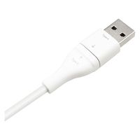 エアージェイ ふわふわ 2in1ケーブル(C→A変換アダプタ付) CCJ-CA1M WH 1本