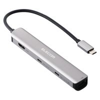 ドッキングステーション タイプC ハブ 6in1 HDMI LAN USB-C /A USBハブ  DST-W09 エレコム 1個（直送品）