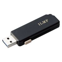 USBメモリ 32GB USB3.2 スライドシャッター式 ILMF ブラック MF-ER3032GBK-IL エレコム 1個（直送品）