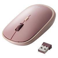エレコム ILMF/BlueLEDマウス/薄型/静音/無線2.4GHz/4ボタン/ピンク M-TM10DBPN-IL 1個