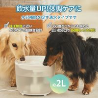 水飲み器 自動給水器 猫 犬 大容量 2L 超静音 ワイヤレスポンプ お手入れ簡単 ブラック PET-WD02BK エレコム 1個（直送品）