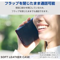 AQUOS wish4 ケース レザー 手帳型 衝撃吸収 スタンド機能付 ブラック PM-S241PLFYBK エレコム 1個（直送品）