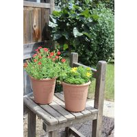 八幡化成 エコポット 丸型 6号 素焼き調UG 101277 1個