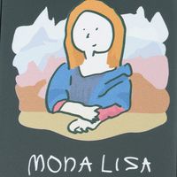 （世界の名作）折りたたみミラー モナリザ LAKOLE/ラコレ