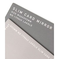スリムカードミラー チャコール LAKOLE/ラコレ