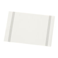 ゴールドラインランチョンマット グレー 1セット（2枚） LAKOLE/ラコレ