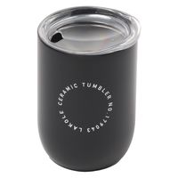 【LAKOLE/ラコレ】 ダブルウォールセラミックタンブラー ブラック 1セット（2個）