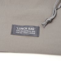 ランチ巾着トートバッグ2 グレー LAKOLE/ラコレ
