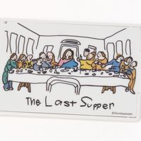 （世界の名作）折りたたみミラー ラストサパー LAKOLE/ラコレ